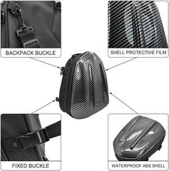 shamofeng-Waterproof Hard Shell Motorcycle Tail Bag