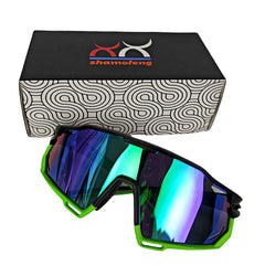 shamofeng-Large frame color film sunglasses