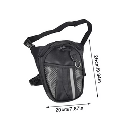 shamofeng-Black Motorcycle Riding Waist Pack