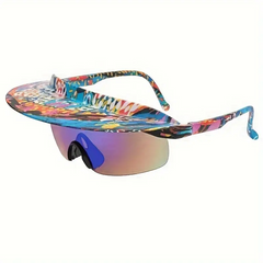 shamofeng-Fashion Dazzling Colorful Personalized Hooded Sunglasses