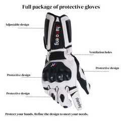 shamofeng-Carbon Fiber Shell Protector Riding Gloves