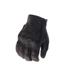 shamofeng- Perforated/non-perforated design sheepskin biker gloves