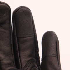 shamofeng- Perforated/non-perforated design sheepskin biker gloves